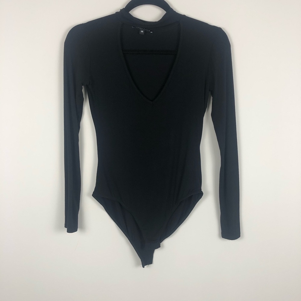 Kendall & Kylie black long sleeve bodysuit